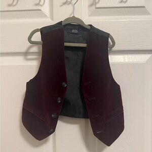 Nautica Deep Red Vest with Black Lining